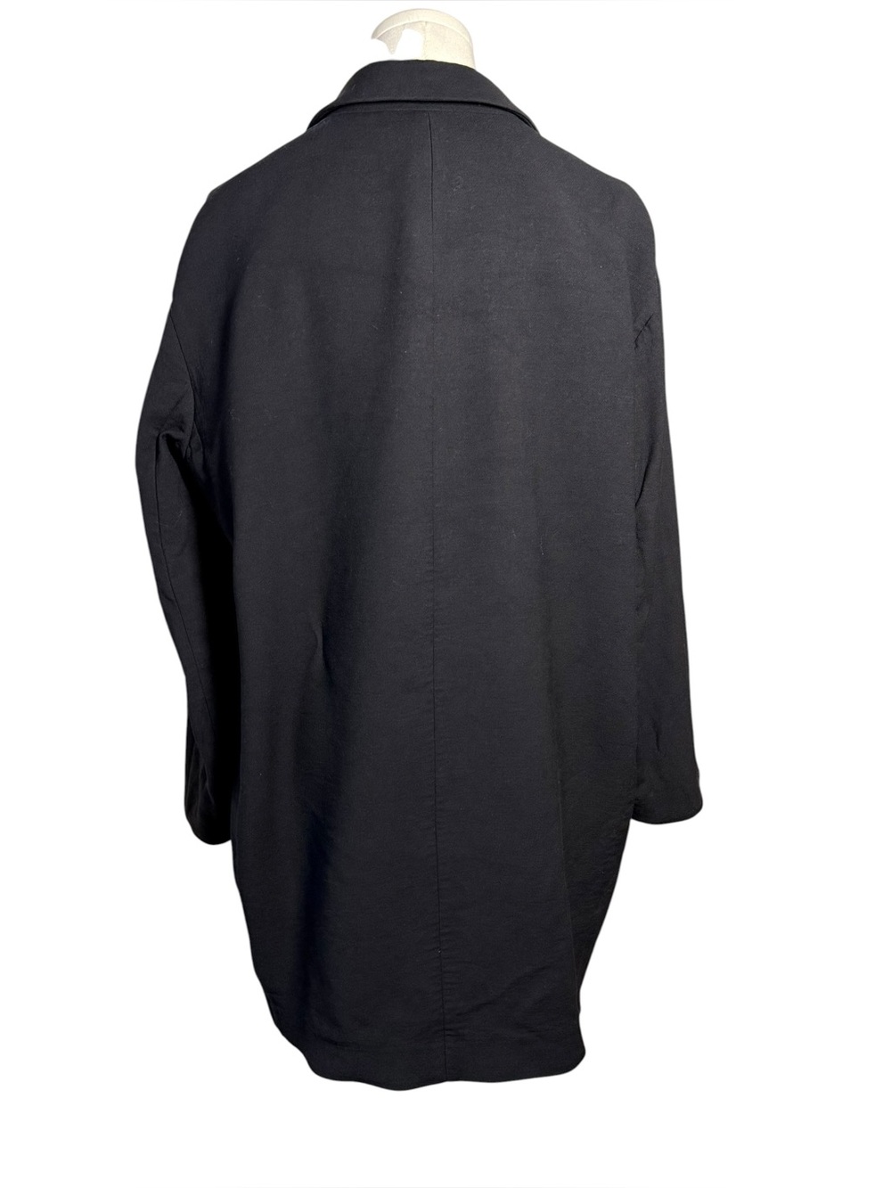 Vince Compact Blazer Coat Black Oversized Wool Blend Size Medium - Picture 5 of 10